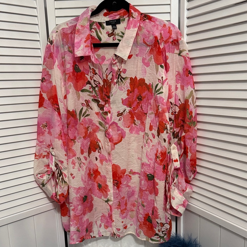 Haver London Vibrant Floral Shirt